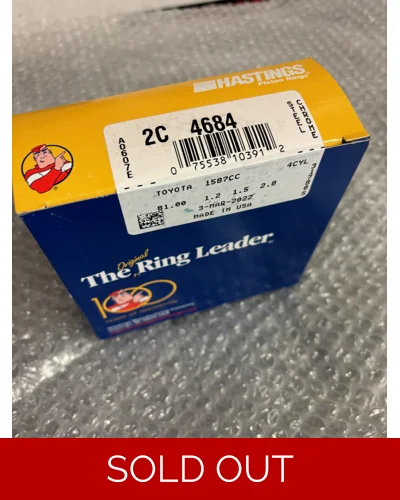 Hastings Toyota 4AGE MR2  piston ring set - STD